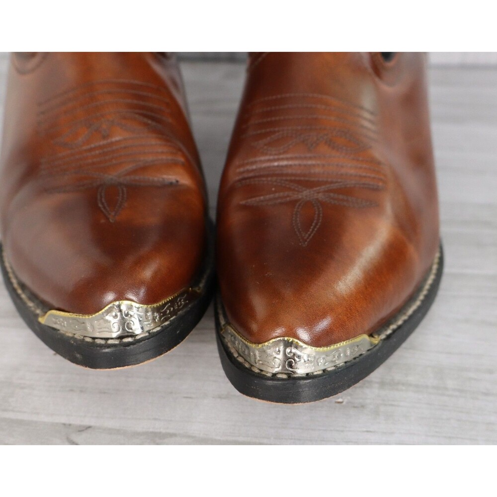NWT Masterson Boot Co Cowboy Men Leather Pointed Toe Boots Stitched 11D $189 new